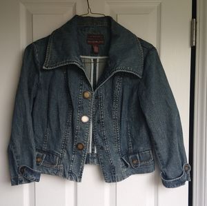 Denim cropped jacket